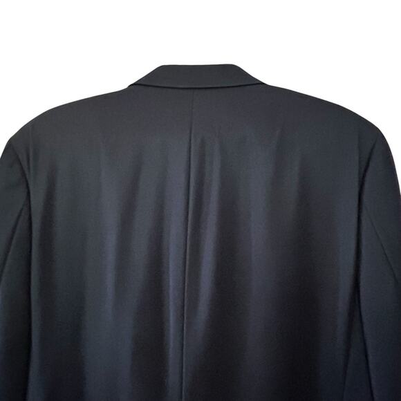 HICKEY FREEMAN Men’s 100% Wool Navy Milburn II Blazer Sport Coat Jacket Sz. 48L - Picture 8 of 13